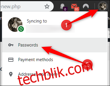如何在chrome 中管理已保存的密码 Techblik Com