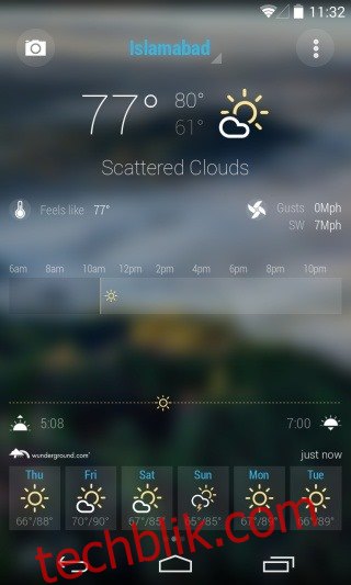 明亮的天气是 Android 的另一个华丽的天气应用程序和小部件