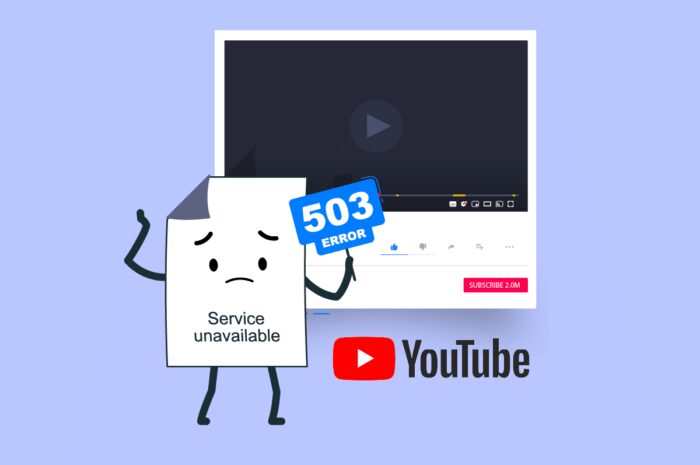 修复 YouTube 网络错误 503
