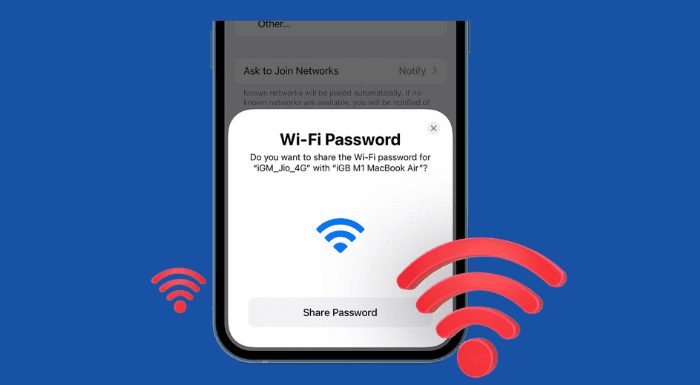 如何从 iPhone 安全地共享 WiFi 密码