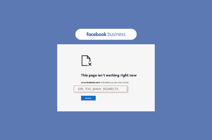 修复 Facebook 商业页面太多重定向错误