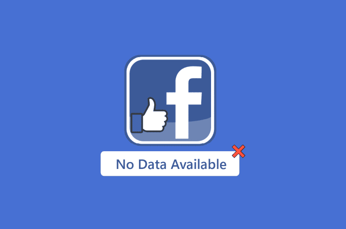 修复 Facebook 点赞没有可用数据